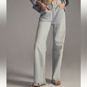 Pilcro The Joey High Rise Relaxed Jeans Mermes Wash